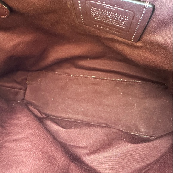 Coach Kacey Satchel with Snake Trim in Cranberry - Picture 2 of 13